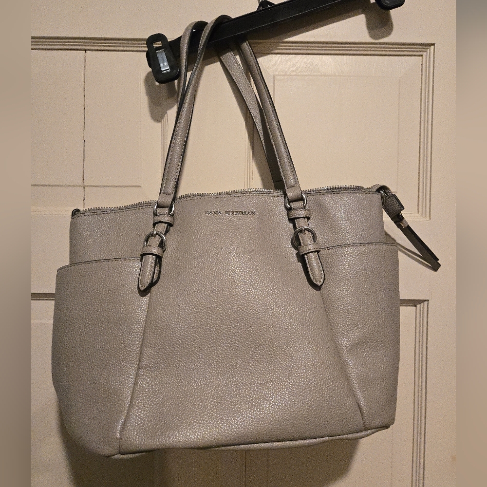 Dana Buchman Faux Lather Taupe Women's Tote Bag